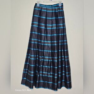 Carlisle Black and Blue Maxi Skirt